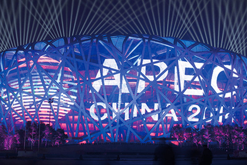 2014年APEC會議鳥巢網幕
